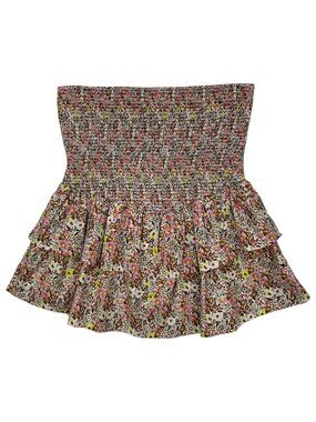 Nation Ltd Nili Party Skirt M Dear Abby Floral Mini Ruffle Tiered